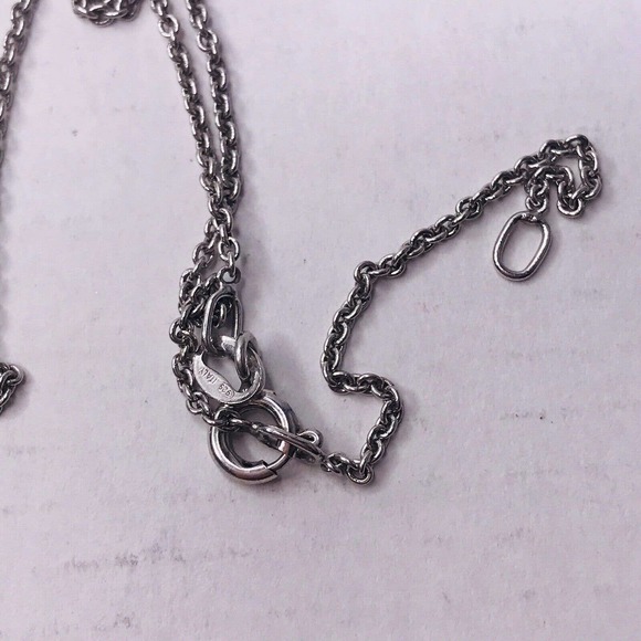 Sterling Silver Necklace Snowflake Charm CZ Rolo Chian 925 SBD 16-18" - Picture 4 of 10